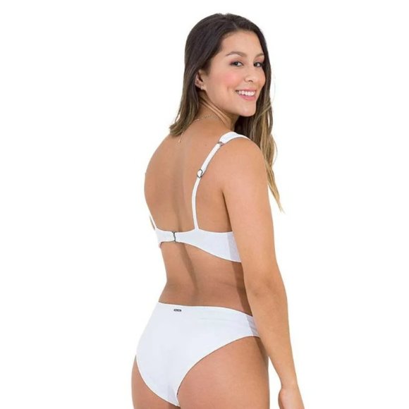 NWT MAAJI WHITE COTTON VICTORY D CUP V WIRE BRALETTE TOP - Picture 3 of 3